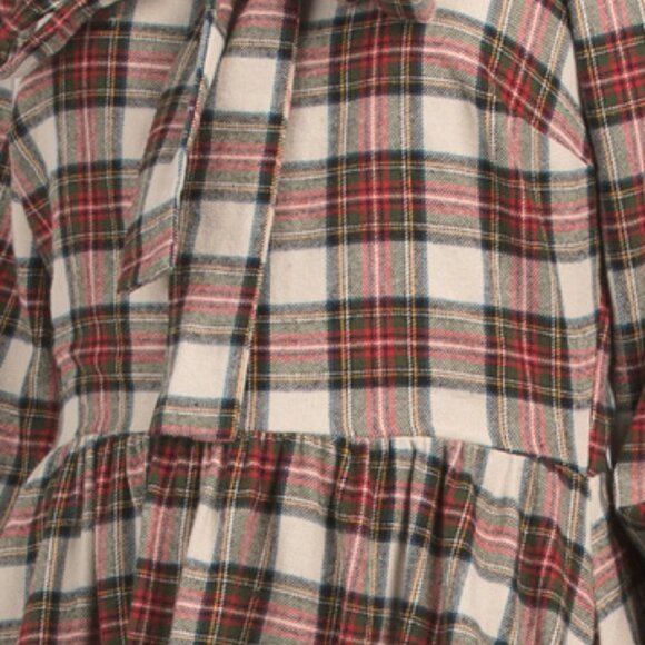 IVY CITY CO Three-quarter Sleeve Plaid Midi Dress - Picture 3 of 3